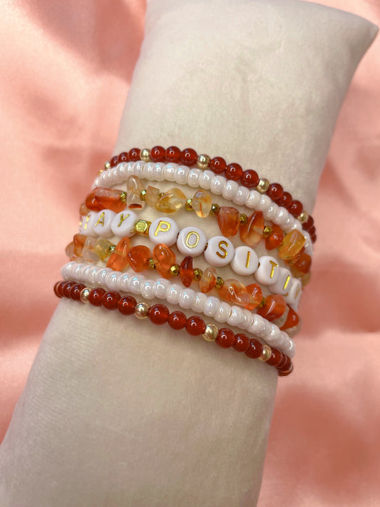 Joelle | Bracelet en agate rouge